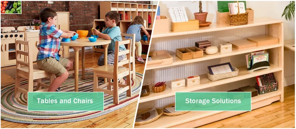 7 Powerful Tips to Design Daycare Classroom Spaces that Inspire-Tables and Chairs-Storage Solutions