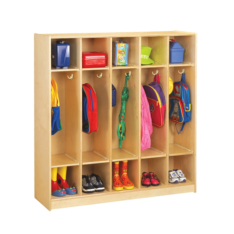preschool furniture set - kids Lockers & Cubbles 5 Section Coat Locker