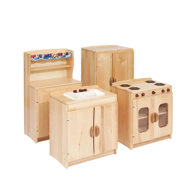 preschool furniture set - wooden role Play set Kitchen toy set