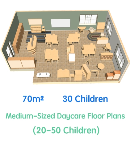 Creative Layout Solutions for Daycare Floor Plans Flexible Medium Sized Daycare Floor Plans 20 50 Children