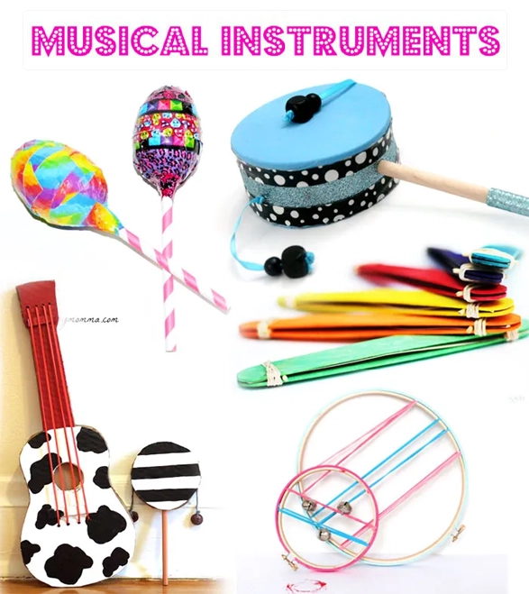 DIY instruments made from classroom materials Classroom Resources for Music and Movement Activities