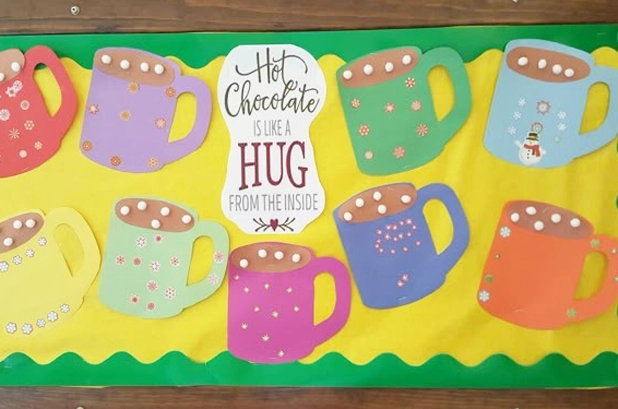 03 Hot Cocoa Time Bulletin Board Ideas Winter Bulletin Boards Ideas for Preschoolwebp