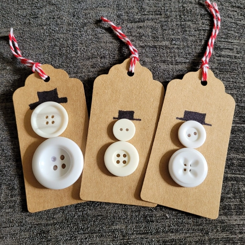 Button Snowman Craft Preschool Christmas Crafts