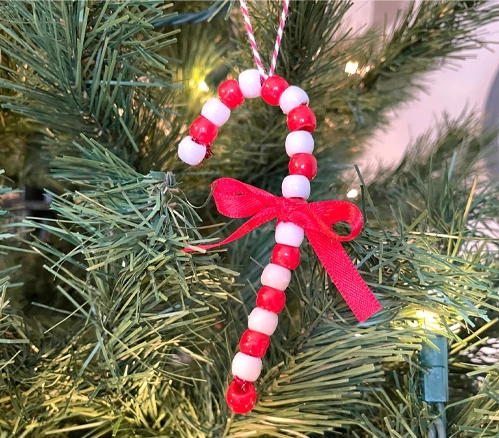 Candy Cane Ornaments Preschool Christmas Crafts