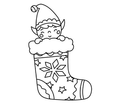 Christmas Stocking Coloring Pages Preschool Christmas Crafts