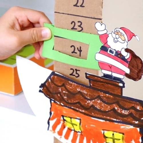 DIY Christmas Countdown Preschool Christmas Crafts