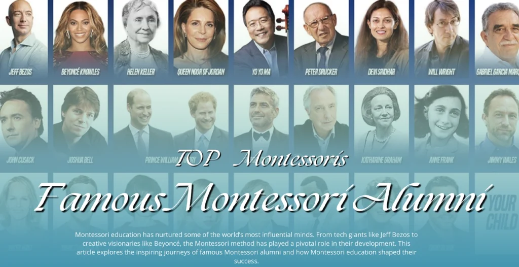 Famous Montessori Alumni: How Montessori Education Shaped Great Minds