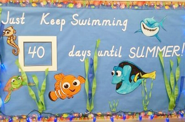 Just Keep Swimming Bulletin Board Ideas Spring Bulletin Board Ideas for Preschool