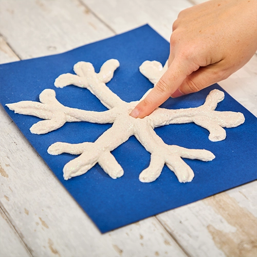 Shaving Cream Snowflakes Preschool Christmas Crafts