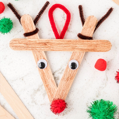 Stick Reindeer Preschool Christmas Crafts