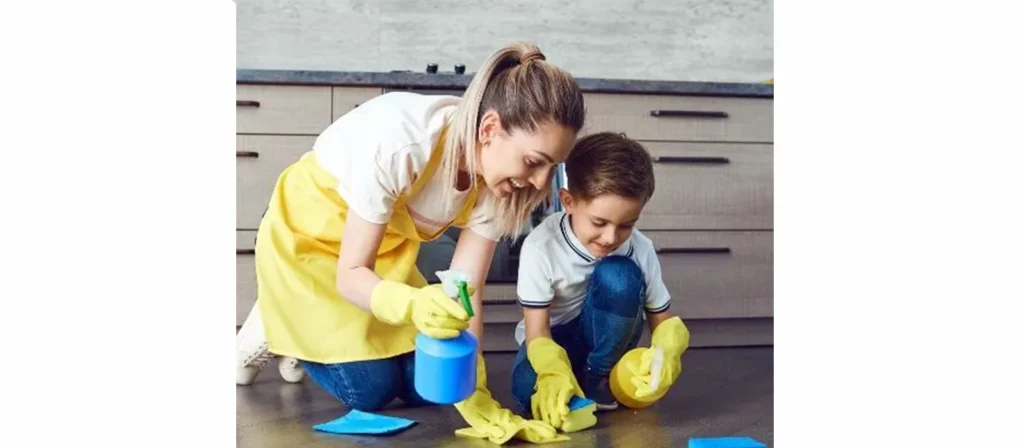 Potenziare i piccoli aiutanti: divertenti lavori in classe per bambini in età prescolare 5 Squadra di pulizia