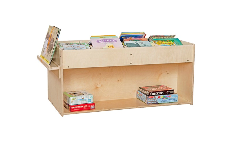 Custom Preschool Classroom Bookshelf by TOP Montessori's-Low Bookshelves