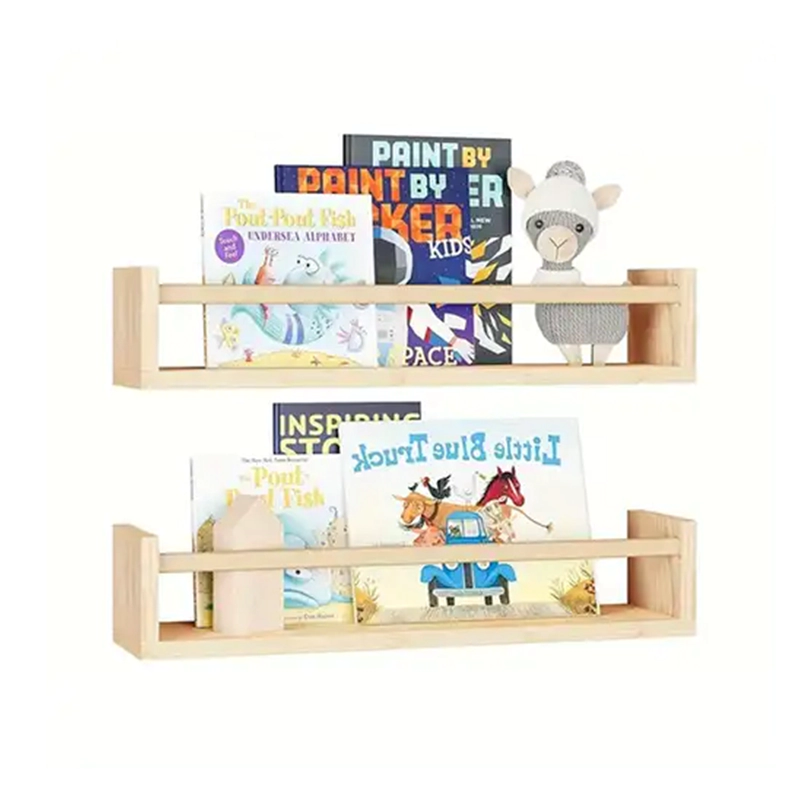 Custom Preschool Classroom Bookshelf by TOP Montessoris-Wall-Mounted Deep Trough Bookshelf