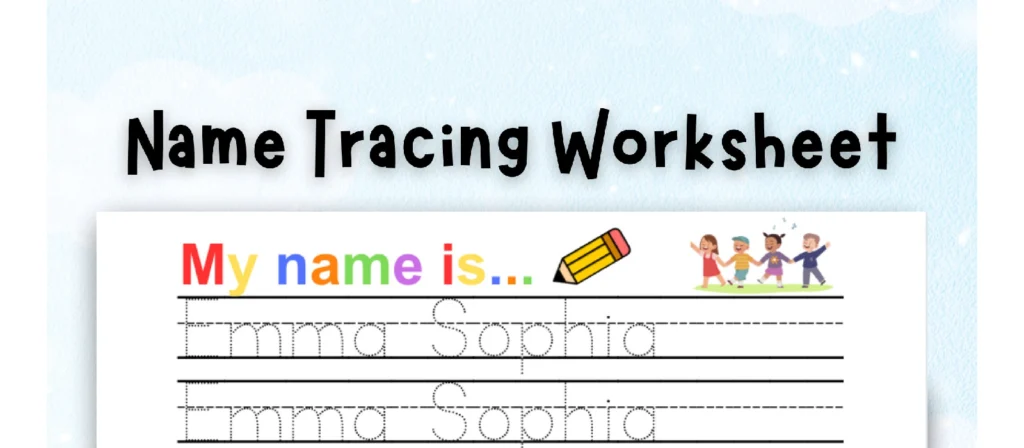 The Best All About Me Preschool Activities for Fun Learning My Name Tracing Activity