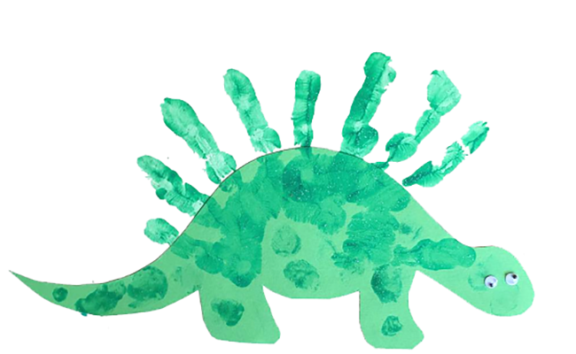 40 Best DIY Mothers Day Crafts for Kids(2025) 15 Dinosaur Handprint Card