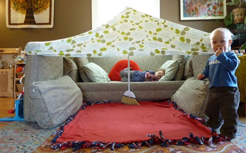 50 Rainy Day Activities for Kids That Inspire Indoor Fun 31 Build a Fort with Couch Cushions