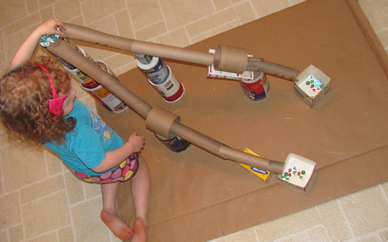 50 Rainy Day Activities for Kids That Inspire Indoor Fun 58 Build a Marble Run with Recycled Materials