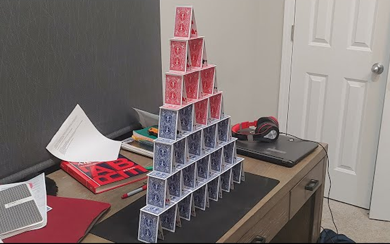 50 Rainy Day Activities for Kids That Inspire Indoor Fun 37 Build a Structure with Playing Cards