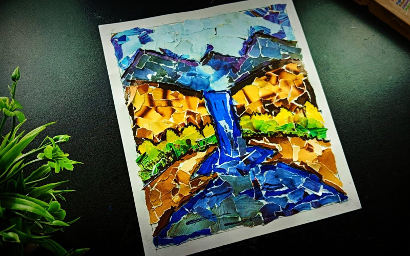 50 Rainy Day Activities for Kids That Inspire Indoor Fun 7 Collage Making with Nature or Magazines