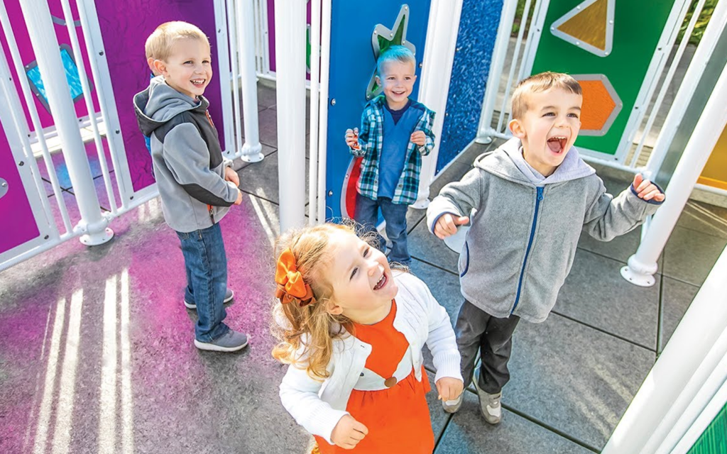 Suitable Inclusive Playground Equipment for Kindergartens 13 Ground Level Sensory Play Panels