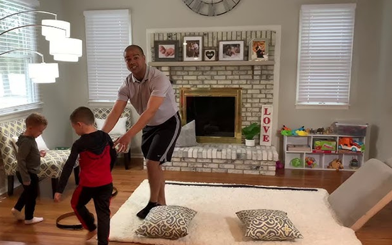 50 Rainy Day Activities for Kids That Inspire Indoor Fun 8 Indoor Obstacle Course with Cushions