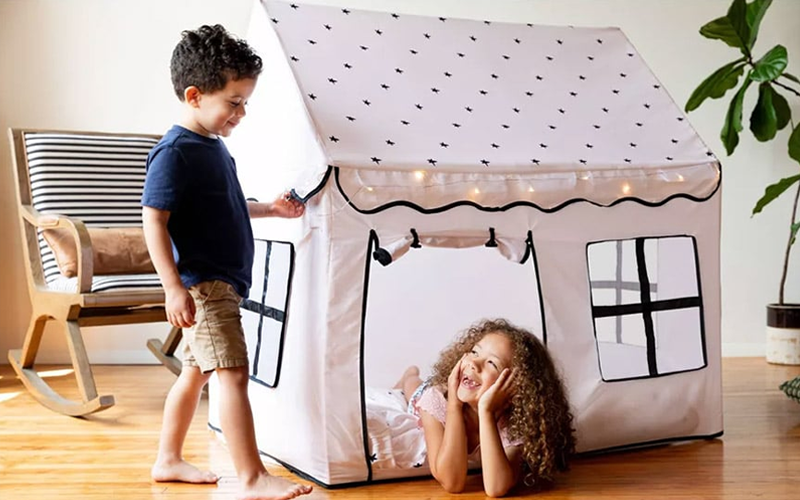 50 Rainy Day Activities for Kids That Inspire Indoor Fun 21 Indoor Tent with Soft Lighting for Calm Play