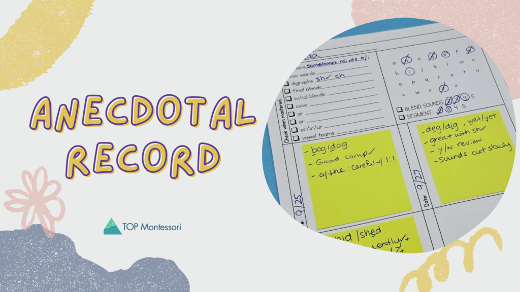 Unlocking Learning with Anecdotal Record in Education