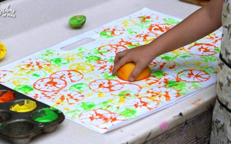 Citrus Printing Art