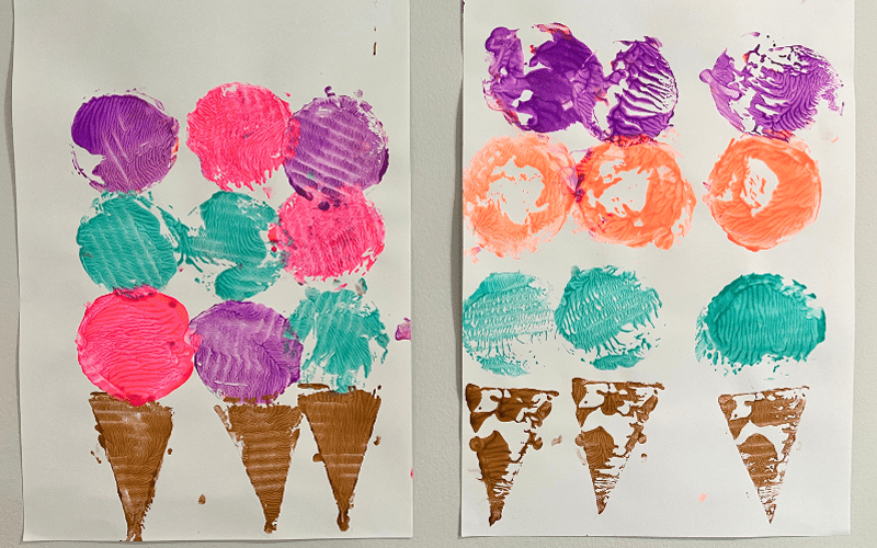 Cone Printing Art