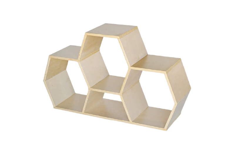 Hive-shape shelving unit