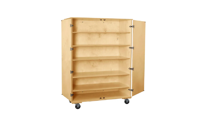 Modular storage cabinets with doors