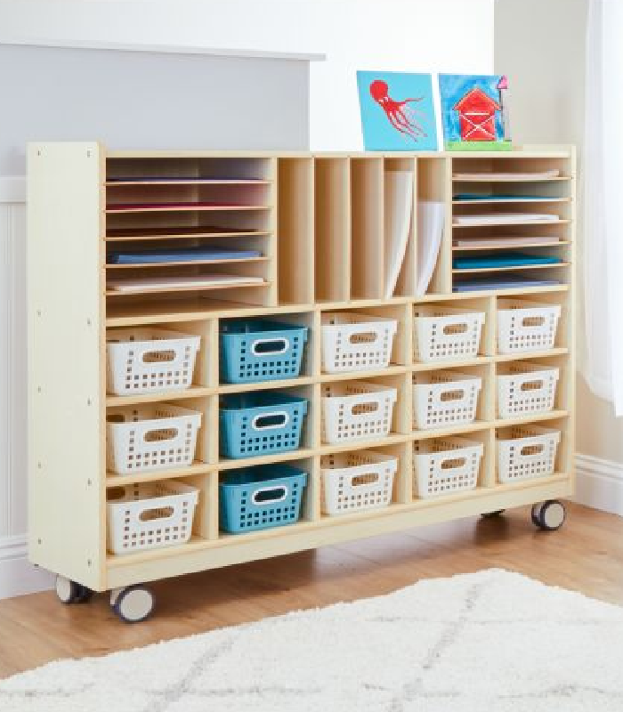 Multi-Section Storage Cabinet