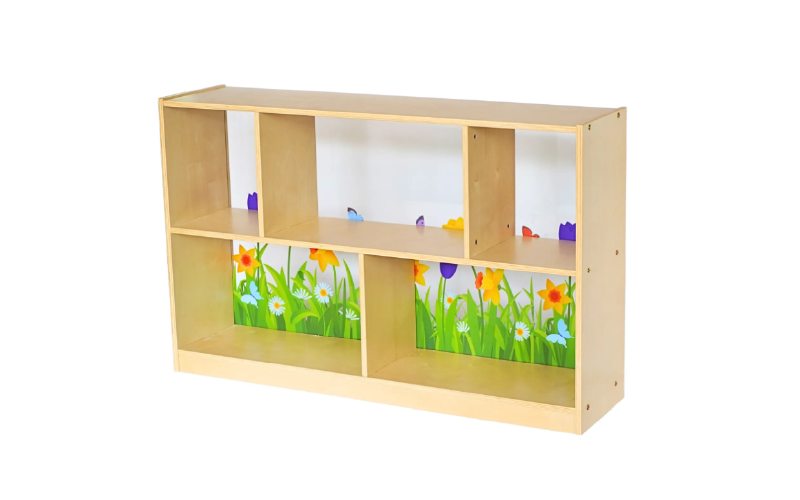 Natural View Back Shelving