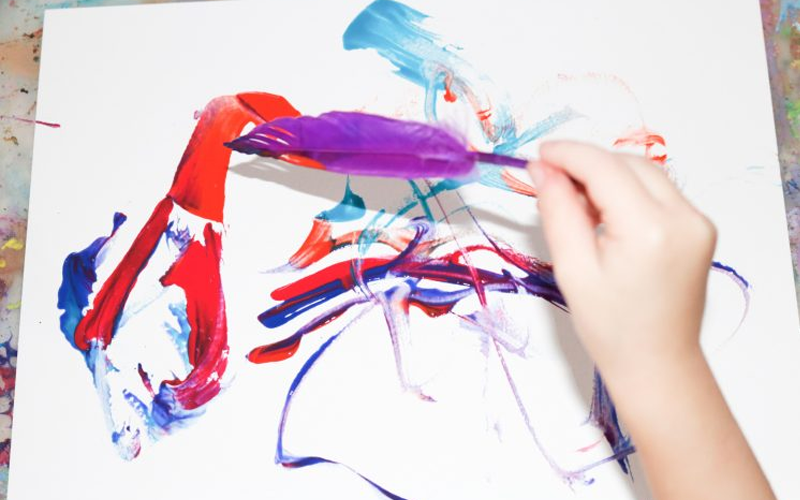 Paint with Feathers