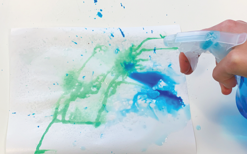 Paint with Spray Bottles