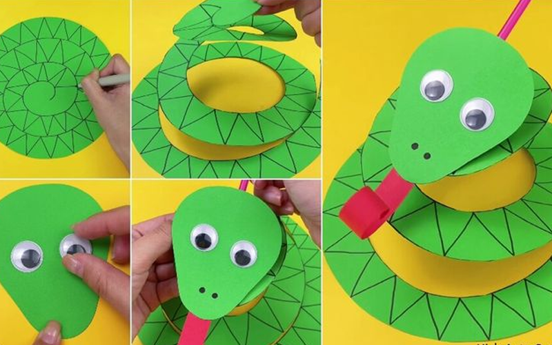 Paper Plate Snake