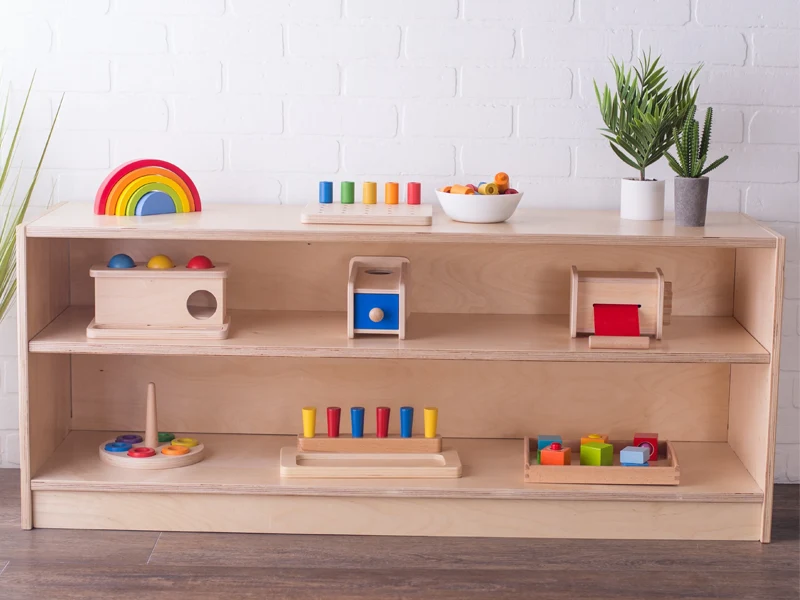 Montessori Shelf Age Appropriate Materials