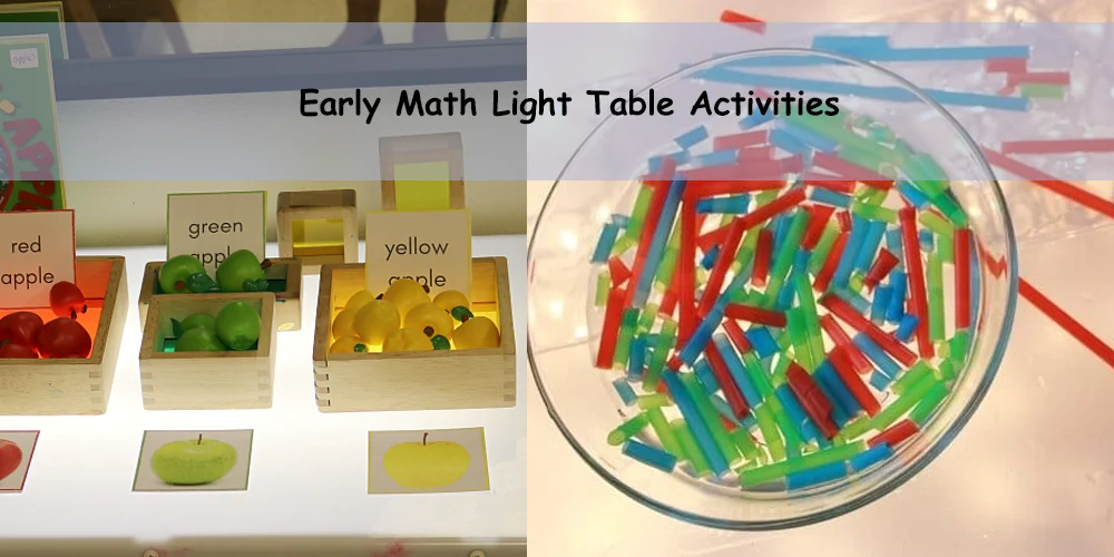 Early Math Light Table Activities