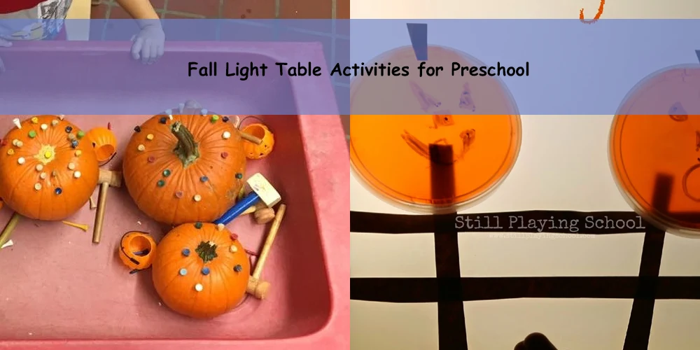 Fall Light Table Activities