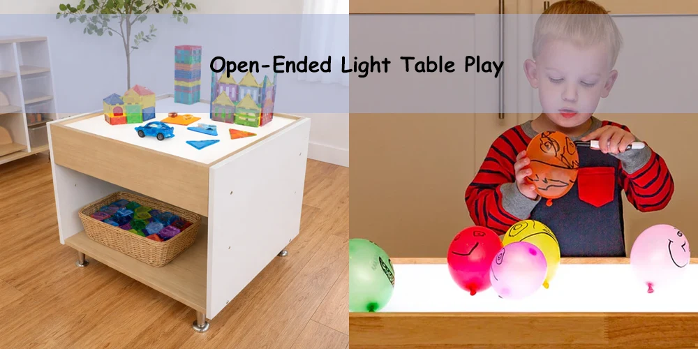 Open Ended Light Table Play