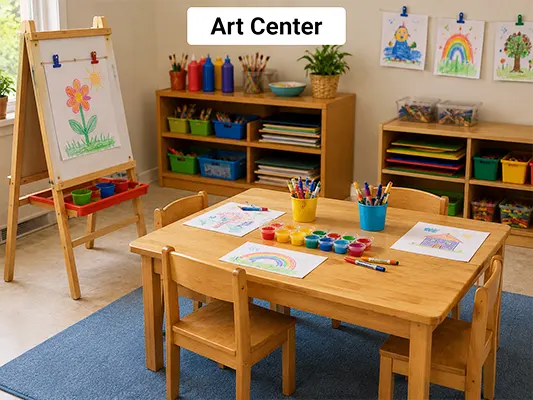 How to Set up Learning Centers?From Space Planning to Final Inspection. 12 Art Center