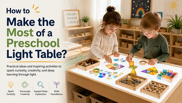 How to Make the Most of a Preschool Light Table