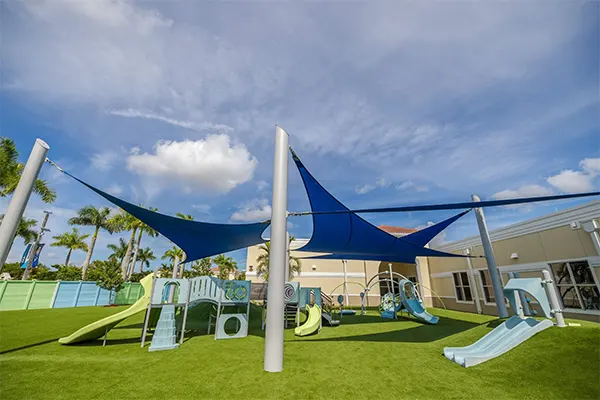 Kindergarten playground construction