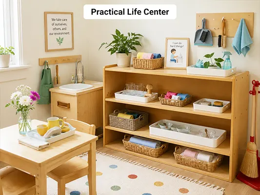 How to Set up Learning Centers?From Space Planning to Final Inspection. 15 Practical Life Center