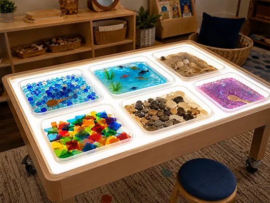 How to Make the Most of a Preschool Light Table? 7 Sensory Light Tables with